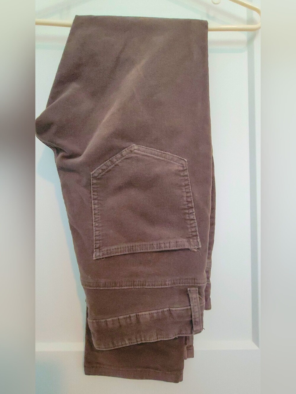 30x32, Men's Brown Slim Fit Corduroy Pants